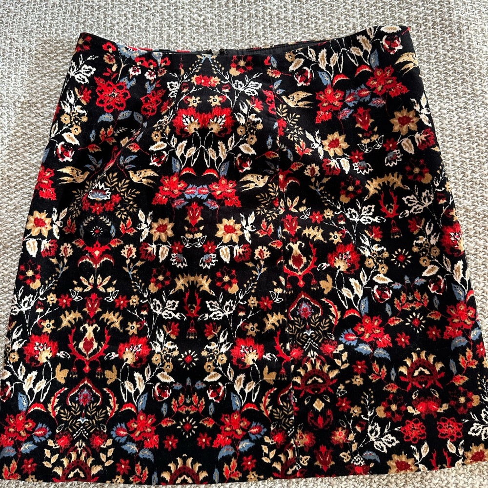 Corduroy mini skirt loft